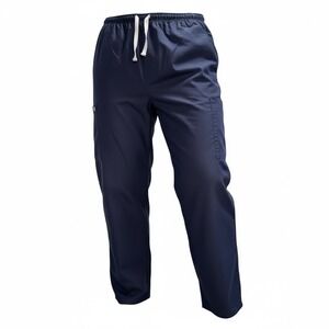 DELTA Scrub Pants Navy Blue Drawstring Cargo Pocket Size 3X